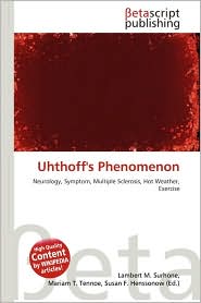 BARNES & NOBLE | Uhthoff's Phenomenon by Lambert M. Surhone ...