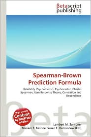 Spearman Brown Prediction Formula | RM.
