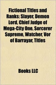 BARNES & NOBLE | Fictional Titles and Ranks: Slayer, Demon Lord ...