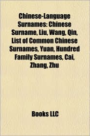 List Of Common Chinese Surnames | RM.