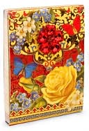Rose & Butterfly Brooch Magnetic Note Pad with Foil by Punch Studio: Product Image