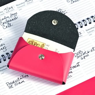 Small Business Card Holder Fuchsia