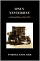 Only Yesterday (Hardcover)