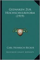 Gedanken Zur Hochschulreform (1919)