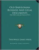 Old Babylonian Business And Legal Documents