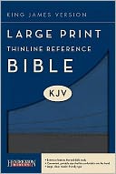 KJV LP Thinline Reference Bible, Slate/Blue