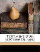 Testament D'Un Lecteur De Paris