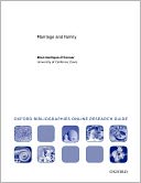 Marriage and Family: Oxford Bibliographies Online Research Guide