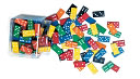 Double-Six Dominoes: Six Sets in a Clear Plastic Jar
