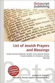 BARNES & NOBLE | List Of Jewish Prayers And Blessings by Lambert M ...
