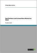 Speicherbare Und Erneuerbare Ressource