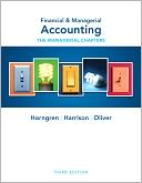 Financial & Managerial Accounting: Ch 14-24 (Managerial Chapters)