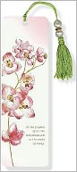 Orchid Beaded Paper Bookmark