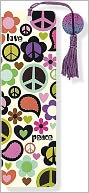 Peace Out Beaded Paper Bookmark