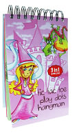 3 in 1 Eric Sturtevant Princess Tic, Tac, Toe, Hangman, Dots Game by A Blaine: Product Image
