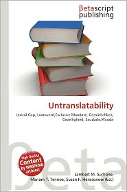 Untranslatability Overview | RM.