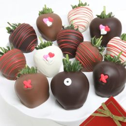 12 XOX Belgian Chocolate Covered Strawberries