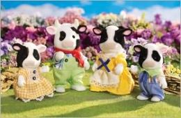 Calico Critters - Fresian Cow Family