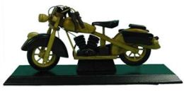 Barjan 1256889 10 in. Carved Wood Motorcycle