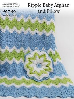 PA789-R Ripple Afghan Crochet Pattern Maggie Weldon