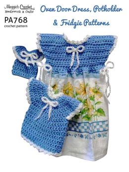 PA768-R Spring Oven Door Dress Crochet Pattern Maggie Weldon
