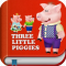 3 Little Piggies & the Big Bad Wolf - Interactive Story Book for Kids with Animations