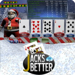 Christmas Video Poker (Jacks or Better)
