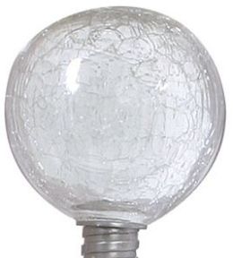 ALLSOP 29035 Solar-Powered Clear Globe Garden Art