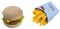 Biofino Hamburger and French fries