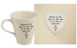 Friends Are Like Stars Porcelain Mug, Gift Boxed