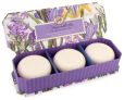 Product Image. Title: Hyacinth Iris Guest Soap - Set of 3