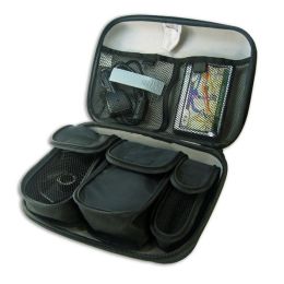 Premium Hard Shell Travel Case for Select Garmin Nuvi / Magellan / TomTom GPS Navigators - To Hold Unit, Adapters, Memory Cards and Other Accessories