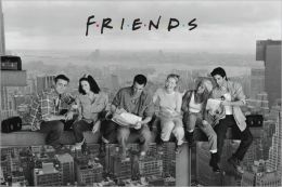 Friends - Lunch on a Skyscraper - Poster