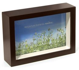 Chroma Walnut & Stone 4x6 Picture Frame