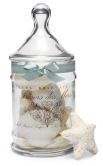 Product Image. Title: Tresors des Mers Seashell Shaped French Milled Soaps in Apothecary Jar - Set of 9