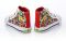 Sesame Street Print Black Canvas High Top Toddler Size 5