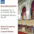 CD Cover Image. Title: Rachmaninov: Symphony No. 3; Symphonic Dances, Artist: Leonard Slatkin
