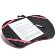 Product Image. Title: Black & White Polka Dot Lap Desk with Elastic Bands