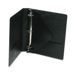 Wilson Jones Heavy-Duty No-Gap D-Ring 3-Ring Binder With Label Holder, 1 Capacity, Black, EA - WLJ38414B
