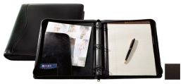 Raika TN 137 BROWN Three Ring Zipper Binder - Brown