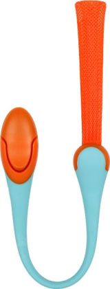 Boon, Inc. Gnaw Teething Thether, Blue Raspberry/Tangerine