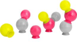Boon, Inc. Bubbles Suction Cup Bath Toys, Multicolor Yellow