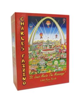 ST. LOUIS MEETS THE MISSISSIPPI FAZZINO 1000 Piece PUZZLE