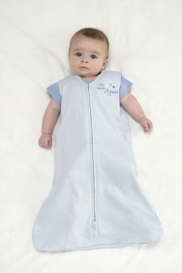 Halo Innovations SleepSack Wearable Blanket Cotton -  Baby Blue, Extra Large