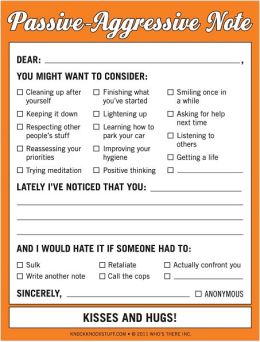 Passive Aggressive Nifty Notes 50 Sheets