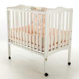 Dream On Me,  2 in 1 Lightweight Folding Portable Crib, White
