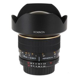 Rokinon 14mm f/2.8 Manual Focus Aspherical Wide Angle Lens (for Nikon Cameras)