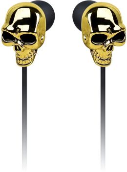 Skull Earbuds in Gold