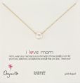Product Image. Title: I Love Mom Necklace, 18" Gold