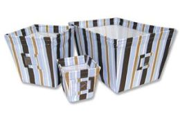 Trend-Lab 109011 Max Stripe - Bin - 3 Pc Set